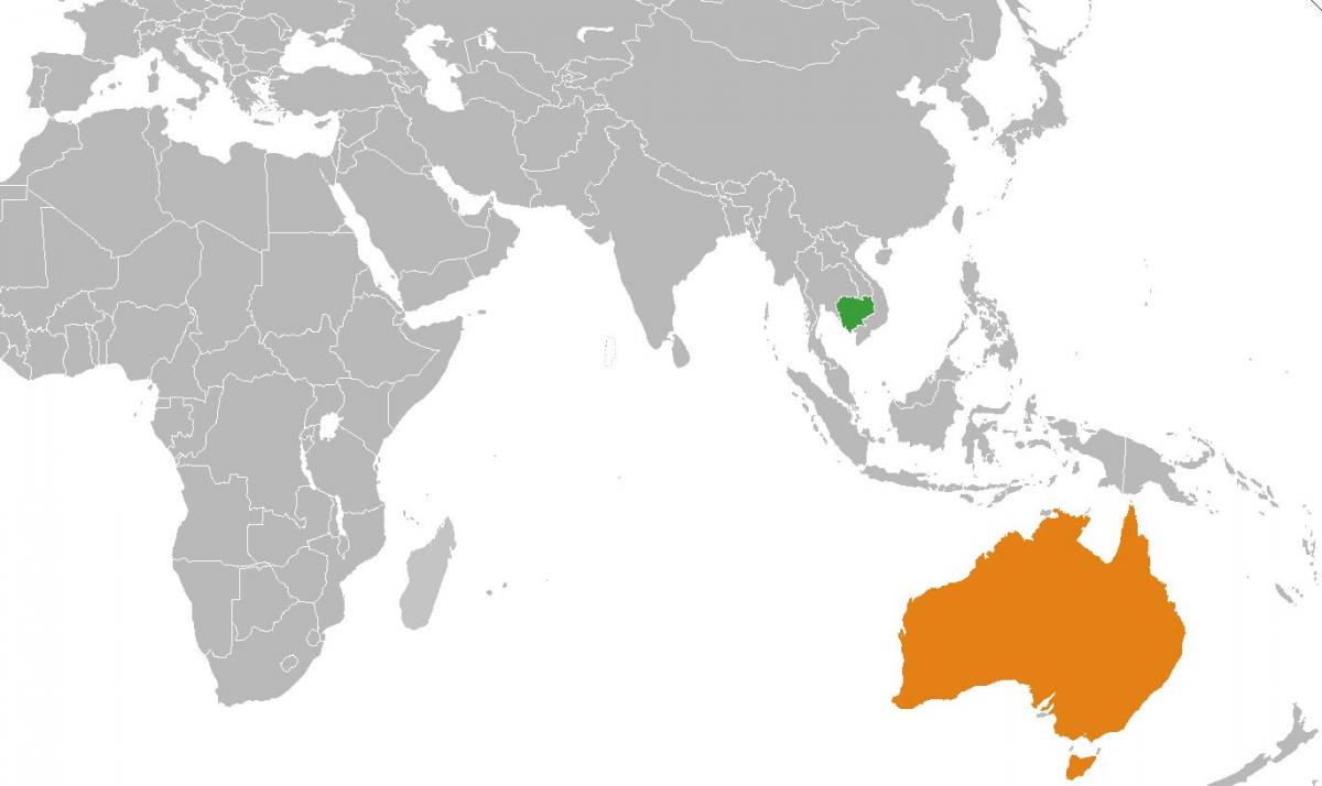 Камбоджа карта карта світу